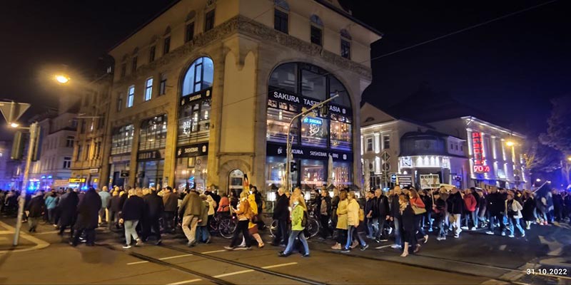 Montagsdemo am 31.10.2022